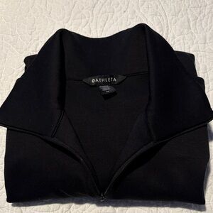 Allure Black 1/4 Zip Sweatshirt by Athleta - M - like new
